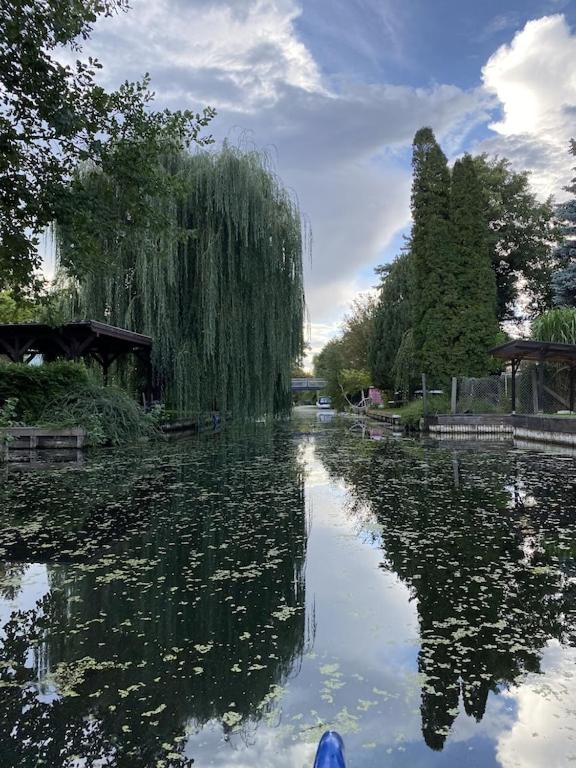 Holzhaus Mit Direktem Wasserzugang In Berlin-Koepenick Exterior foto